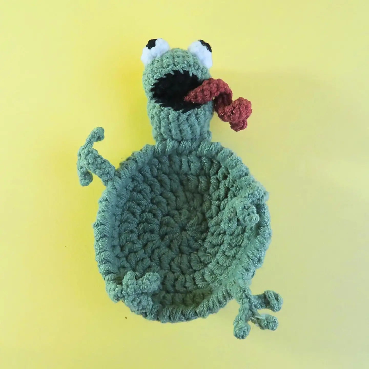 Crochet Animal Coaster Handmade Knit Mug Mat Table Decor