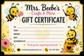 Mrs. Beebe's Gigt Card